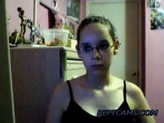 Joven adolescente por primera vez webcam