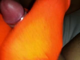 Calcetín naranja